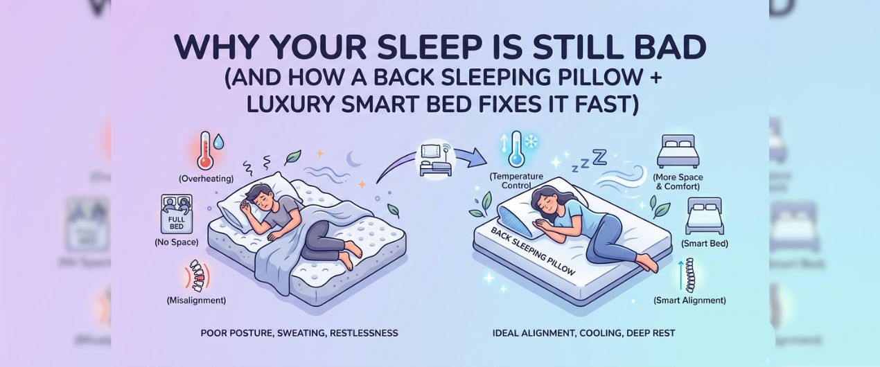 Why Your Sleep Is Still Bad (And How a Back Sleeping Pillow + Eight Sleep Luxury Smart Bed Can Fix It Fast)